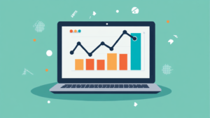 A progressive chart showing increasing website visitors