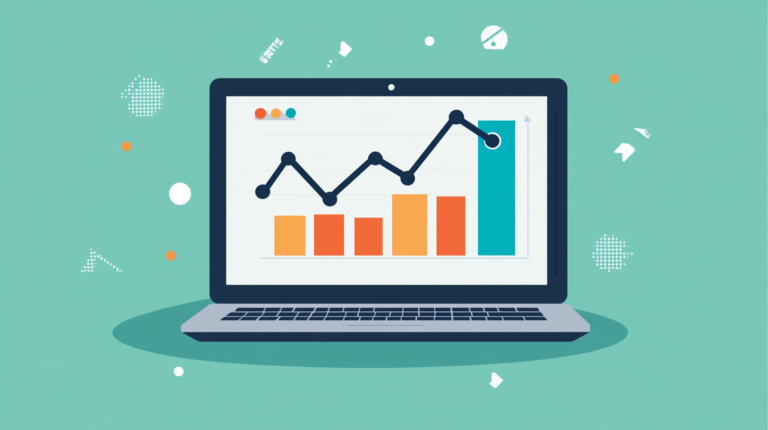 A progressive chart showing increasing website visitors