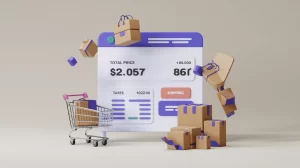 an ecommerce website where the final price on checkout shows breakdown of taxes and shipping